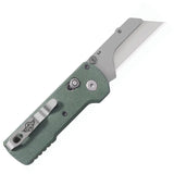 Oknife Otacle U1 Rail Lock Green Micarta Folding SK5 Carbon Steel Utility Knife U1GM