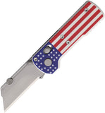 Oknife Otacle U1 Rail Lock Stars & Stripes Flag G10 Folding SK5 Carbon Steel Utility Knife U1SS