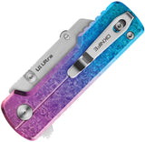 Oknife Otacle U1 Ultra Utility Button Lock Snowflake Titanium Folding Pocket Knife U1ULTRASFC