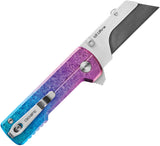 Oknife Otacle U1 Ultra Utility Button Lock Snowflake Titanium Folding Pocket Knife U1ULTRASFC