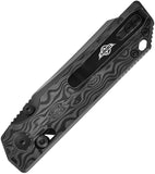 Oknife XEN Rail Lock Black Damascus Carbon Fiber Folding S45VN Steel Pocket Knife XENDAMASCUS
