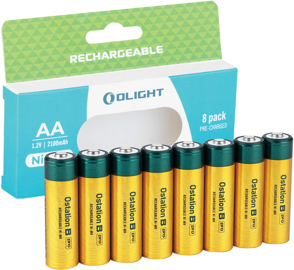 Olight High Capacity AA Batteries 8pk TAABATTERYOSX