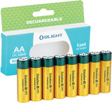 Olight High Capacity AA Batteries 8pk TAABATTERYOSX