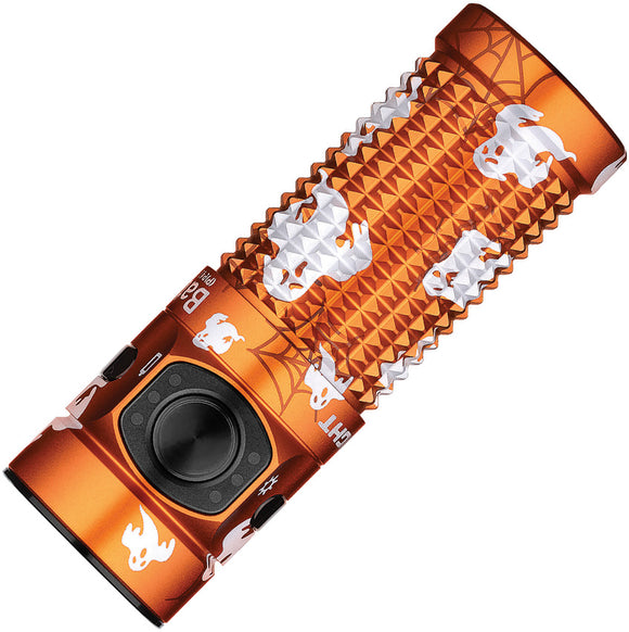 Olight Baton 4 Premium Spooky Web Orange Water Resistant Small Light BATON4KITSW