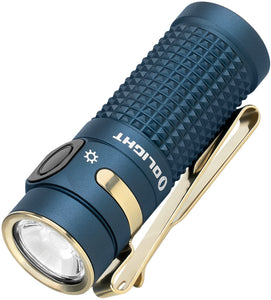 Olight Baton 4 Premium Ed Guidance Blue & Gold 2.5" Mini Flashlight TBTN4KITGUID