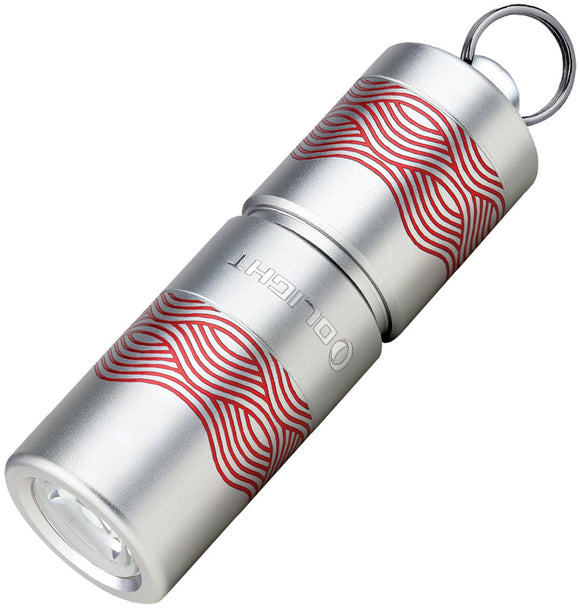 Olight i1R2 EOS Mini Light Pro Flow Red & Silver Water Resistant 2
