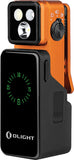 Olight Oclip Pro 2 Premium Orange 3 Light Sources 360 Degree Pocket Clip Flashlight OCLIP2PREMOG