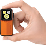 Olight Oclip 2 Ultra EN Amber Orange Water & Impact Resistant 3 Light Sources Mini Flashlight OCLIP2ULAO