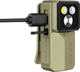 Olight Oclip 2 Ultra EN Olive Green Water & Impact Resistant 3 Light Sources Mini Flashlight OCLIP2ULOG