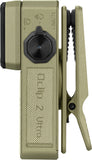 Olight Oclip 2 Ultra EN Olive Green Water & Impact Resistant 3 Light Sources Mini Flashlight OCLIP2ULOG