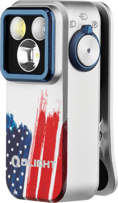Olight Oclip Pro Clip Stars & Stripes Clip-On Flashlight TOCLIPPROSTAR