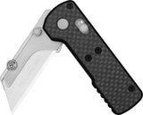 Oknife Otacle U1 Rail Lock Black G10 Folding SK5 Carbon Steel Utility Knife OTACLEU1CFO