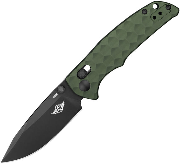 Oknife Rubato 3 Rail Lock Green Aluminum Folding 154CM Pocket Knife RUBATO3ODG