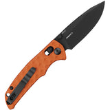 Oknife Rubato 3 Rail Lock Orange Aluminum Folding 154CM Pocket Knife RUBATO3OG