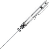 Olight Rubato 3 Rail Lock Grey Folding 10Cr15CoMoV Steel Pocket Knife TRUBATO3STHD