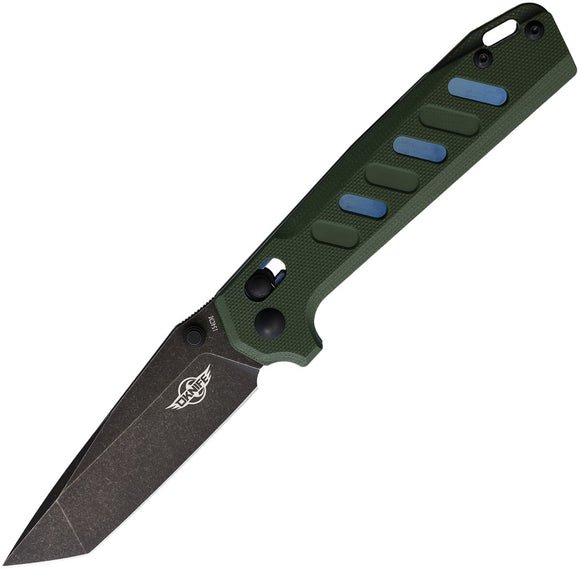 Oknife Rubato 2 Rail Lock Green G10 Folding 154CM Pocket Knife RUBATOODG