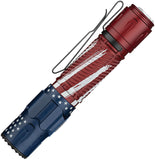 Olight Warrior Ultra Stars & Stripes LED Water Resistant Pocket Flashlight WRULTRASTARS