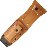 Ontario Air Force One Survival Stacked Leather Carbon Steel Fixed Blade Knife 1499