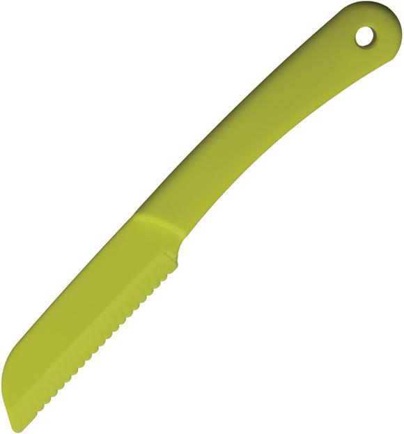 Ontario Utility Yellow Serrated Sheepsfoot Fixed Blade Kitchen Knife 3604