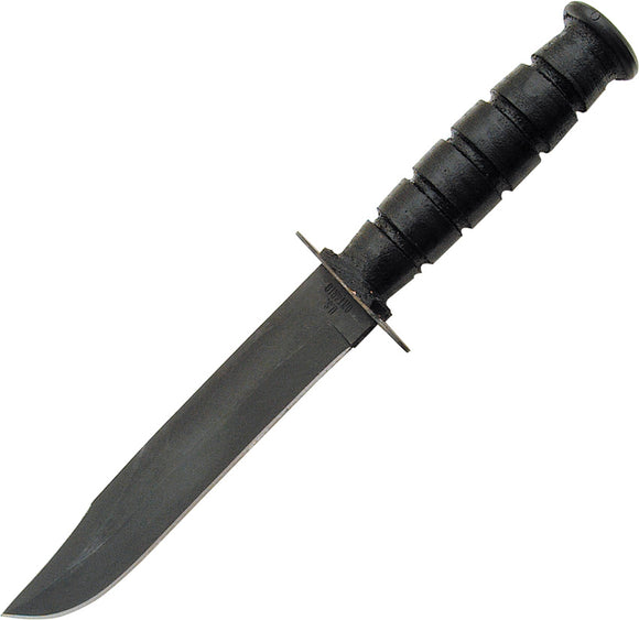 Ontario Marine Combat Fixed 1095 Carbon Steel Black Handle Knife w/ Sheath 498