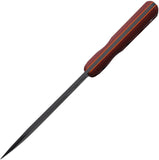 Ontario XL Hunter Red Micarta Black 1095HC Fixed Blade Knife w/ Sheath 7026B