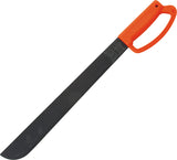 Ontario 23" Field Machete Fixed Carbon Steel Orange Knuckle D Guard Handle 8516