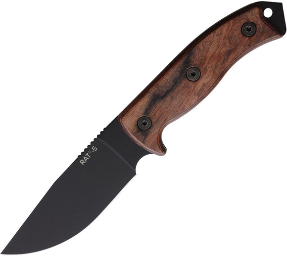 Ontario RAT 5 Adventurer Laminated Wood High Carbon Stainless Fixed Blade Knife 8649