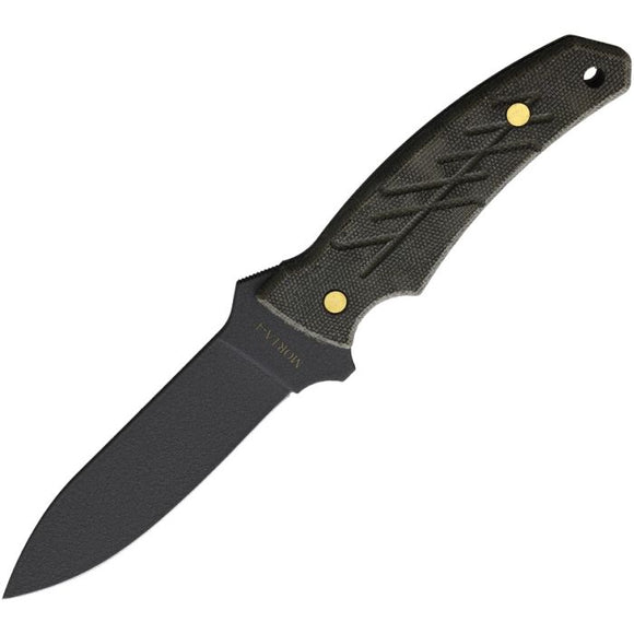 Ontario Morta Green Micarta 1095HC Fixed Blade Knife 8727