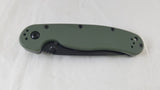 Ontario RAT II Linerlock OD Green G10 Handle D2 Tool Steel Folding Knife 8830OD