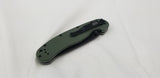Ontario RAT 1 OD Green Black Folding Pocket Knife Serrated EDC AUS-8 - 8847od