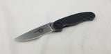 Ontario RAT II Folder Linerlock Stainless Satin Folding Black Handle Knife 8860