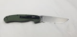 Ontario Rat Model 1 Handle OD Green Plain Edge D2 Folding Knife 8867od