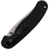 Ontario Rat 1.5 Linerlock Black G10 Folding MagnaCut Pocket Knife 8880