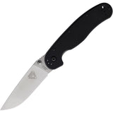 Ontario Rat 1.5 Linerlock Black G10 Folding MagnaCut Pocket Knife 8880