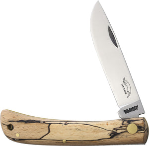 OTTER-Messer Small Hippekniep Ice Beech Wood Folding Carbon Steel Pocket Knife 141EIBU