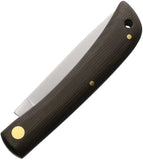 OTTER-Messer Small Hippekniep Green Micarta Folding Carbon Steel Pocket Knife 141MIGR