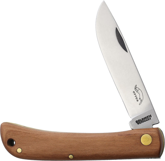 OTTER-Messer Small Hippekniep Plumwood Folding Carbon Steel Pocket Knife 141PB