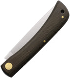 OTTER-Messer Medium Hippekniep Green Micarta Folding Carbon Steel Pocket Knife 143MIGR