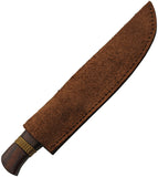 Rite Edge Hunter Brown Wood Carbon Steel Fixed Blade Knife 203432