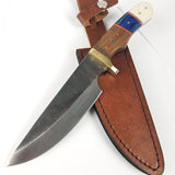 Rite Edge Whitetail Hunter Brown Pakkawood Stainless Fixed Blade Knife 203438