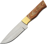 Rite Edge Skinner Cannon Brown Pakkawood Stainless Fixed Blade Knife 203447