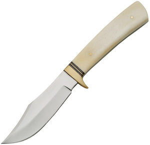 Rite Edge Hunter White Smooth Stainless Steel Fixed Blade Knife 8013