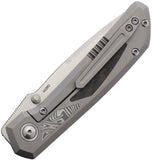 Pena Knives Mula Framelock Titanium & Carbon Fiber & Damasteel Folding M390 Tanto Knife E61