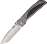 Pena Knives Mula Framelock Titanium & Carbon Fiber & Damasteel Folding M390 Tanto Knife E61