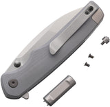 Petrified Fish PFE20 Bat Linerlock Gray G10 Folding N690 Pocket Knife K20GAW