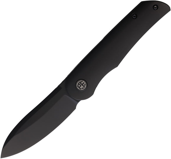 Petrified Fish El Camino Linerlock Black Aluminum Folding Bohler N690 Knife KE16DADW