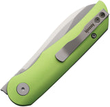 Petrified Fish El Camino Linerlock Green Aluminum Folding Bohler N690 Knife KE16GRAS