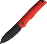 Petrified Fish El Camino Linerlock Red Aluminum Folding Bohler N690 Knife KE16RADW