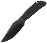 Petrified Fish Barracuda Black G10 Bohler N690 Fixed Blade Knife KP16DDW