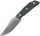 Petrified Fish Barracuda Green Micarta Bohler N690 Fixed Blade Knife KP16GRMW